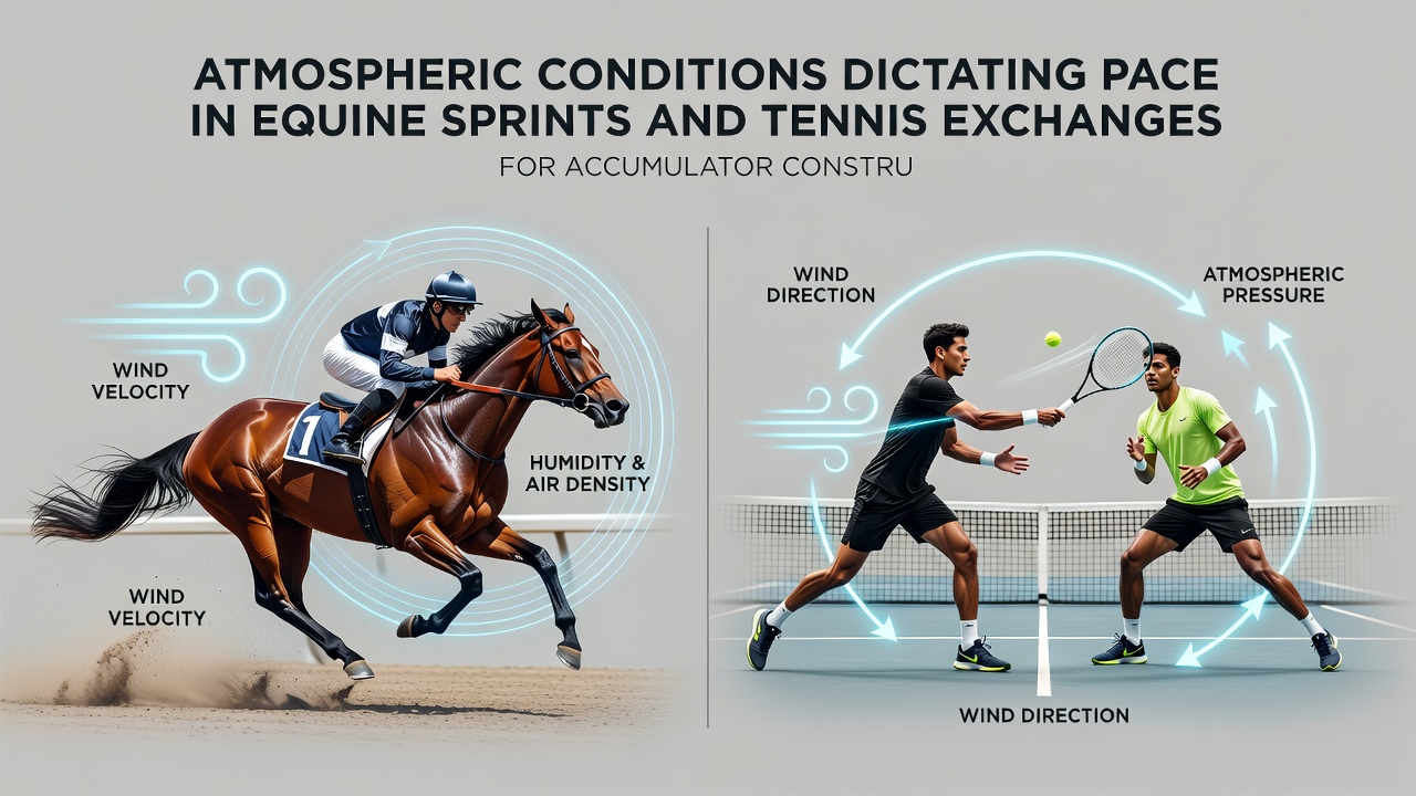 Tennis court conditions under varying atmospheric pressure during a professional match