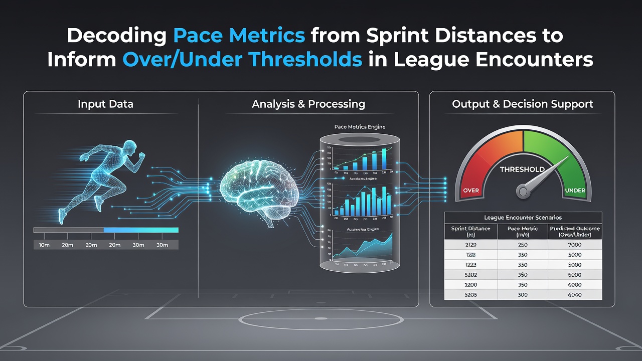 Detailed charts showing sprint pace correlations with match totals across multiple leagues
