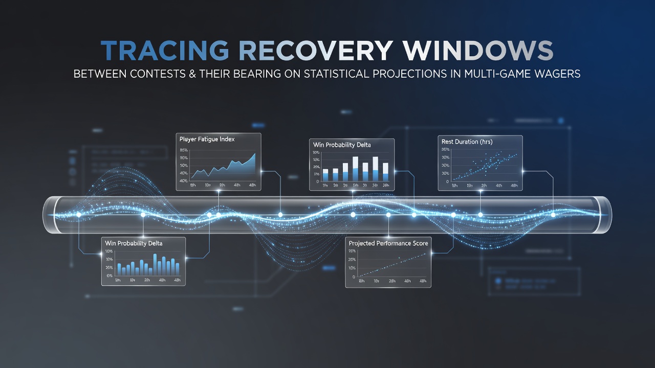 Diagram illustrating recovery timelines between consecutive sports contests and adjustments to performance metrics